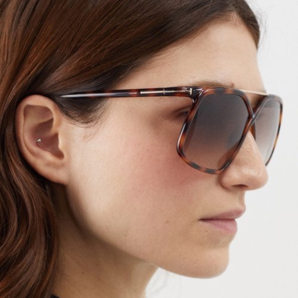 TOM FORD MERYL HAVANA SUNGLASSES TF1038